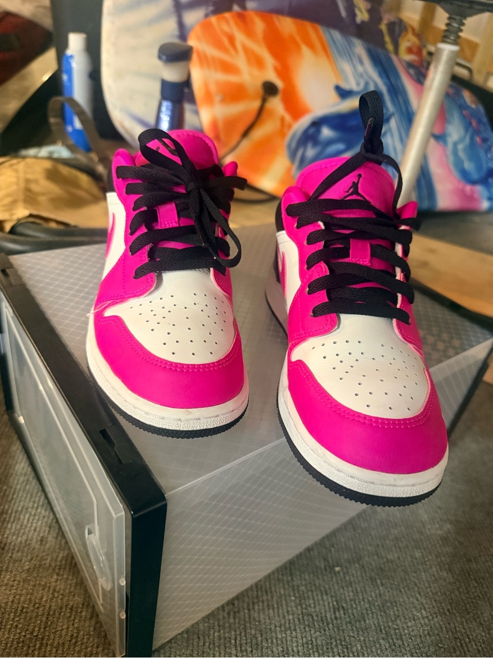 Nike Air Jordan 1 Low GS Hyper pink/white/black Y5 DZ5365-601